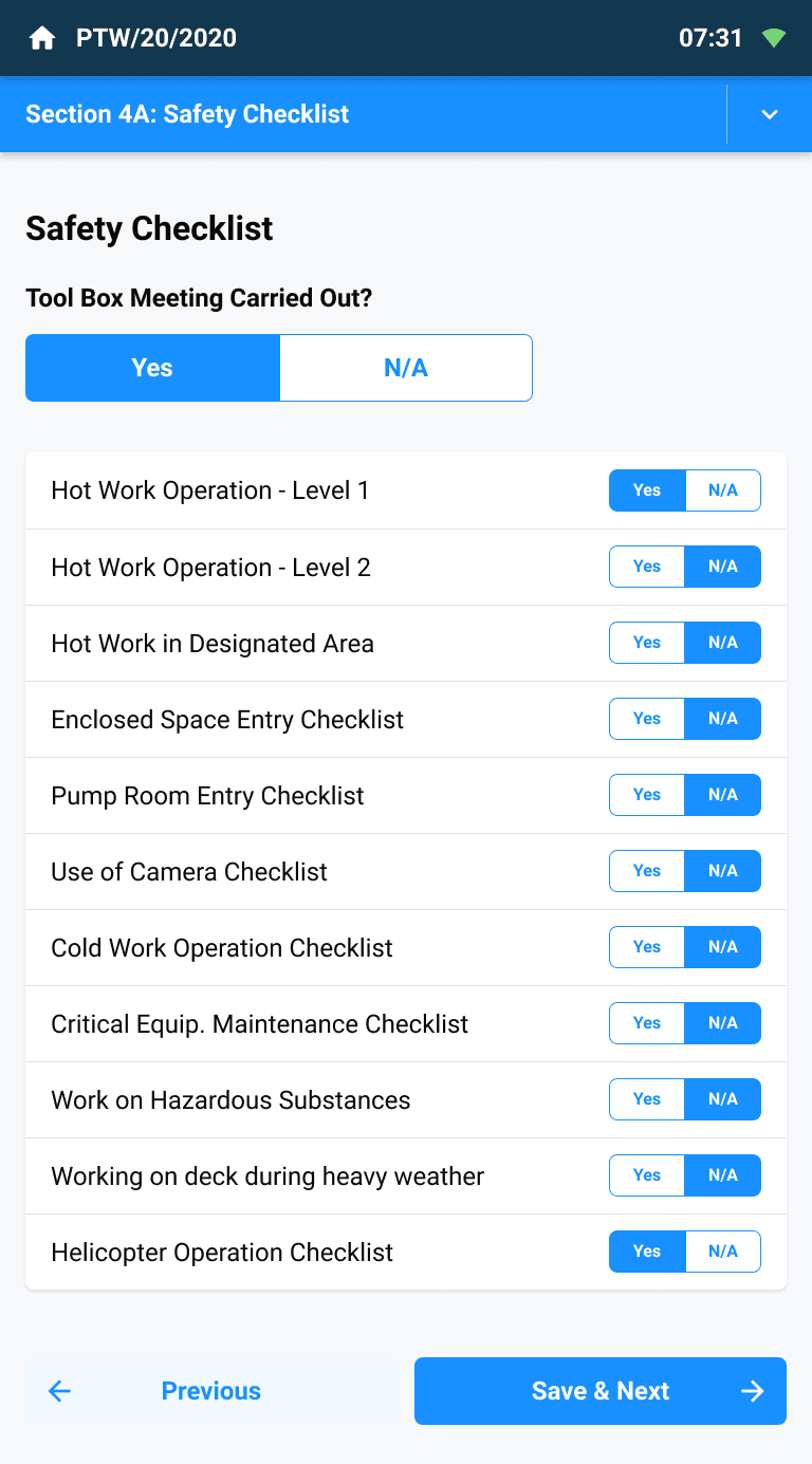 SafeVUE.ai mobile hazard reporting screen